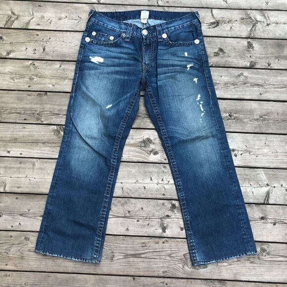 Vintage True Religion Jeans Size 36 BOBBY SUPER T Blue - Picture 7 of 9